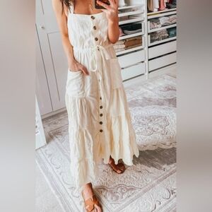 Free People Ivory Maxi Dress